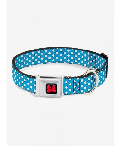 Disney Minnie Mouse Dots Seatbelt Buckle Dog Collar $11.70 Pet Collars