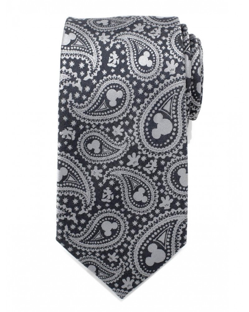 Disney Mickey Mouse Gray Paisley Mens Tie $29.39 Ties