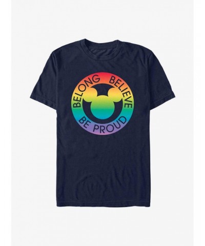 Disney Mickey Mouse Belong Believe Pride T-Shirt $6.69 T-Shirts