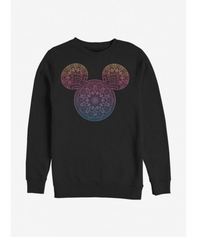 Disney Mickey Mouse Mickey Mandala Fill Crew Sweatshirt $14.46 Sweatshirts