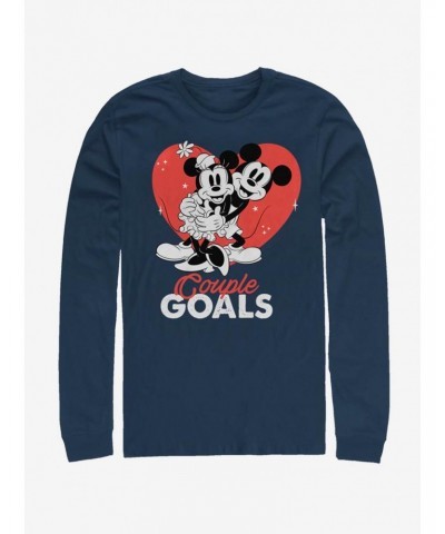 Disney Mickey Mouse Couple Goals Long-Sleeve T-Shirt $10.00 T-Shirts