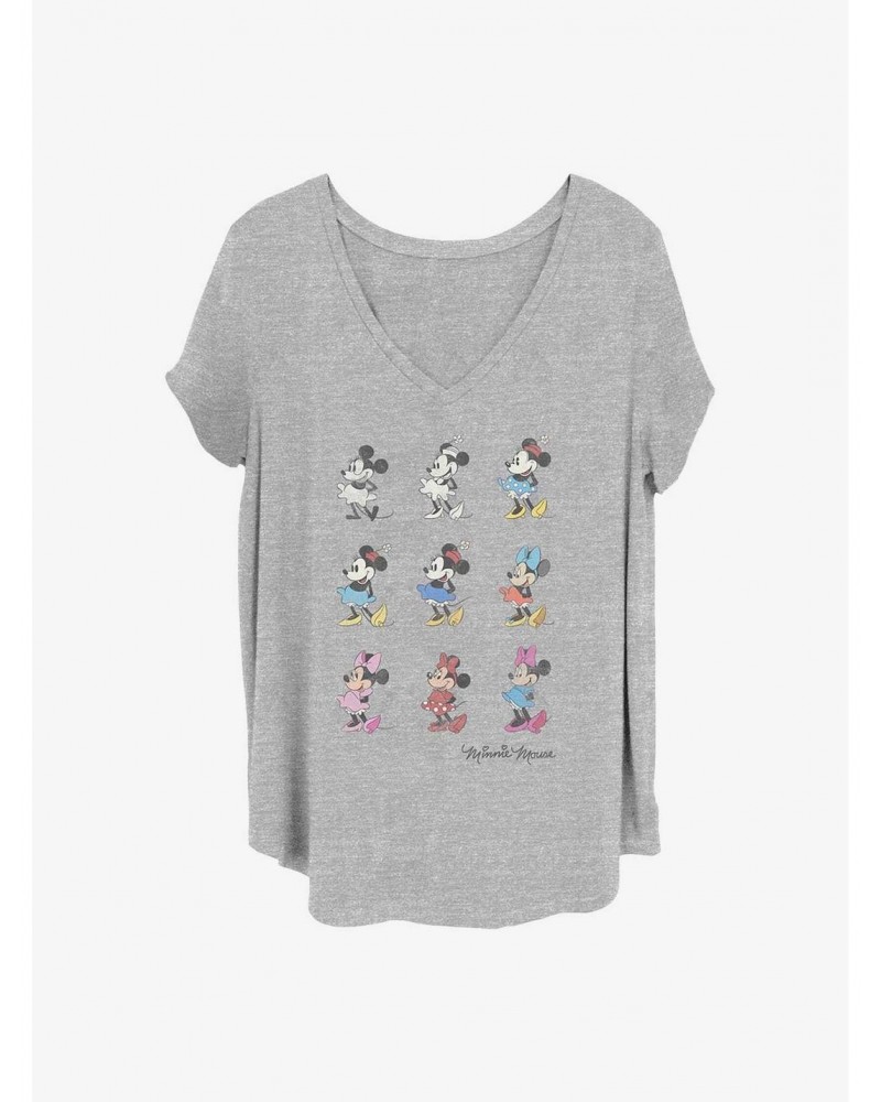 Disney Minnie Mouse Minnie Evolution Girls T-Shirt Plus Size $11.10 T-Shirts