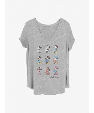 Disney Minnie Mouse Minnie Evolution Girls T-Shirt Plus Size $11.10 T-Shirts