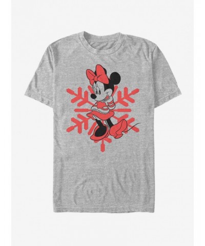 Disney Minnie Mouse Holiday Snowflake T-Shirt $5.74 T-Shirts