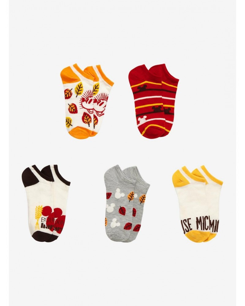 Disney Mickey Mouse Harvest No-Show Socks 5 Pair $5.96 Merchandises