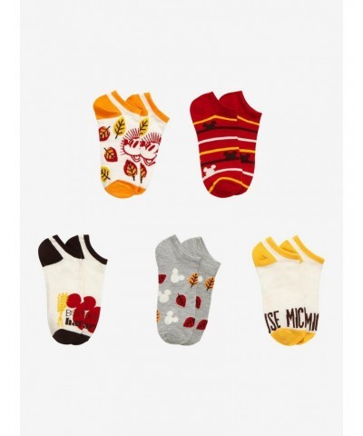 Disney Mickey Mouse Harvest No-Show Socks 5 Pair $5.96 Merchandises