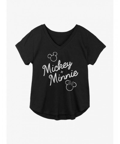 Disney Mickey Mouse And Minnie Mouse Signed Together Girls Plus Size T-Shirt $11.33 T-Shirts