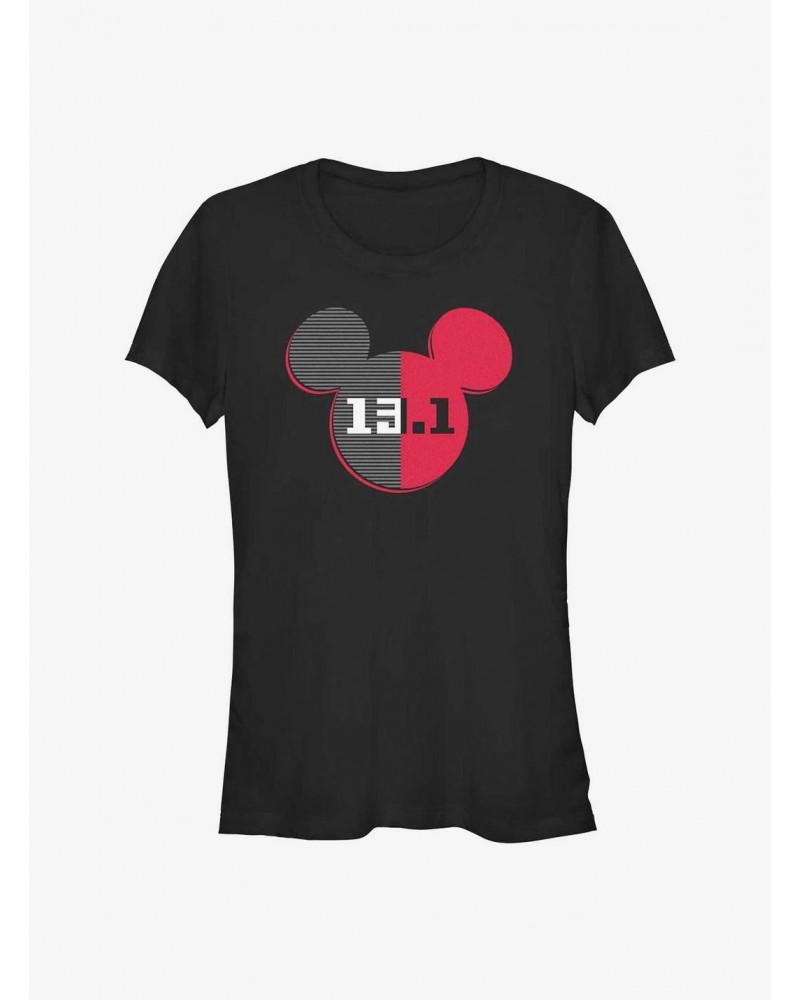 Disney Mickey Mouse 13.1 Half Marathon Ears Girls T-Shirt $9.36 T-Shirts