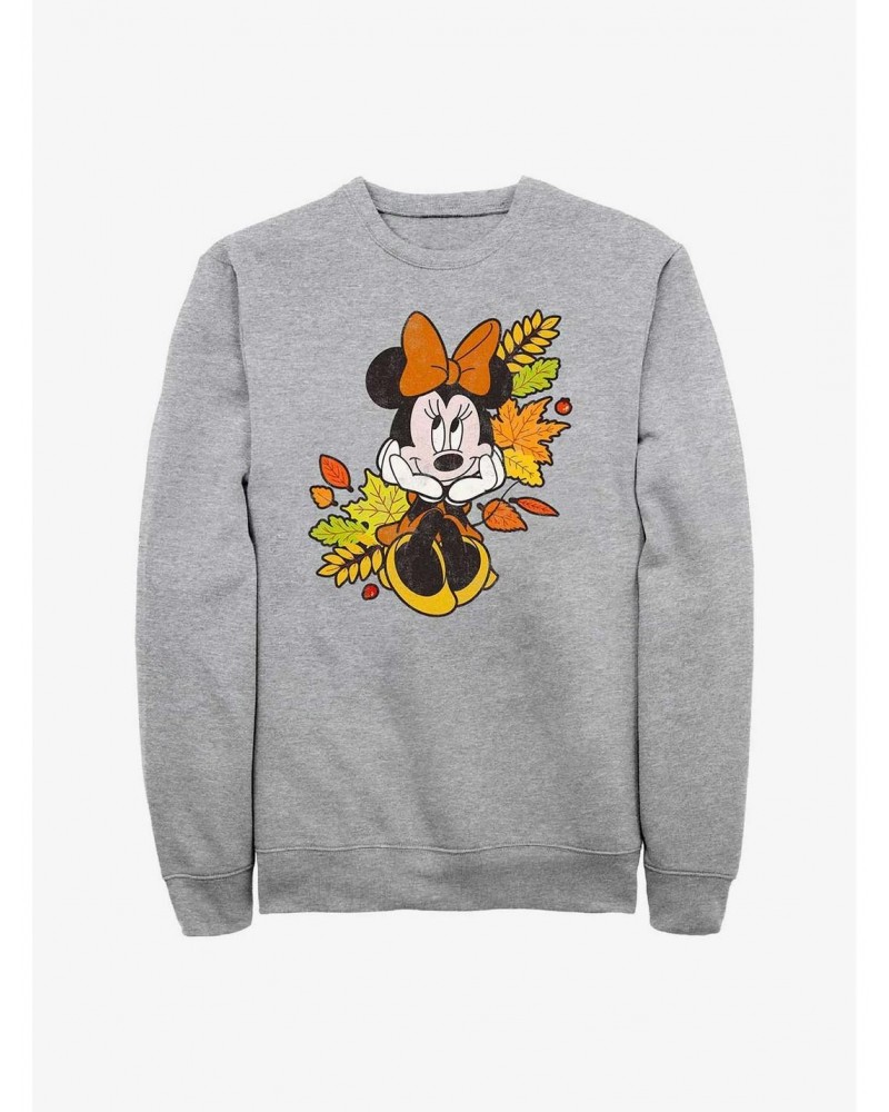 Disney Minnie Mouse Fall Leaves Sweatshirt $14.17 Sweatshirts