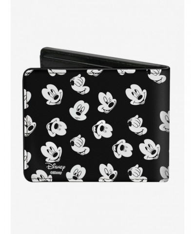 Disney Mickey Mouse Expressions Button Logo Bi-Fold Wallet $8.32 Wallets