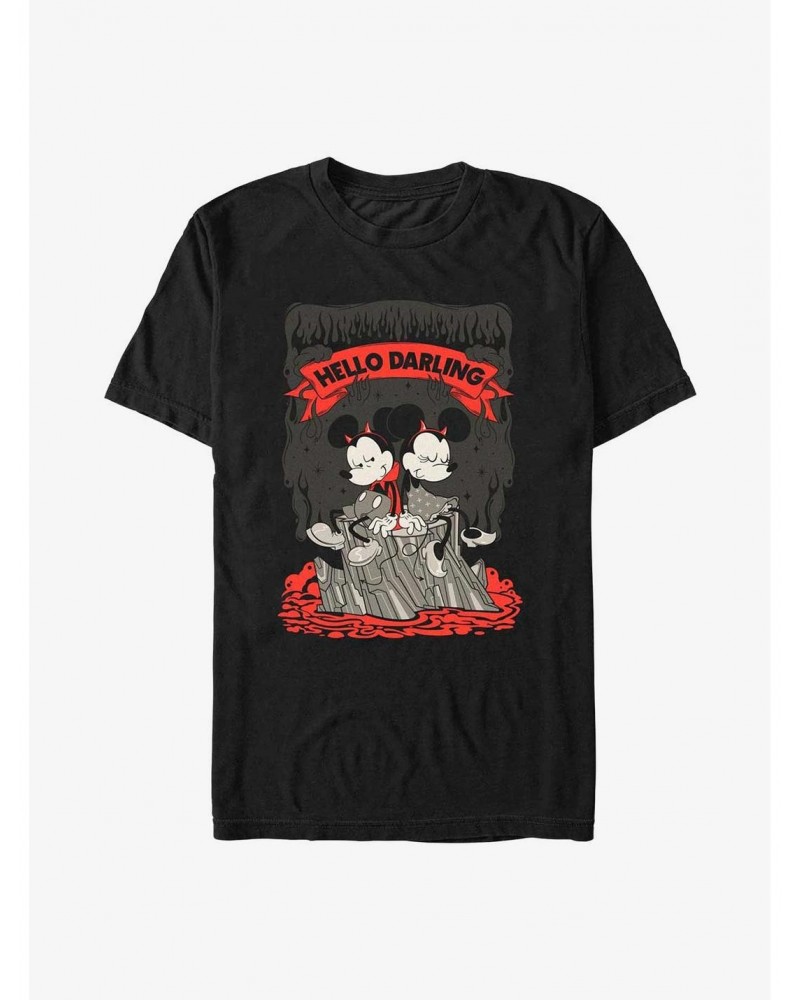 Disney Mickey Mouse & Minnie Mouse Hello Darling T-Shirt $5.93 T-Shirts