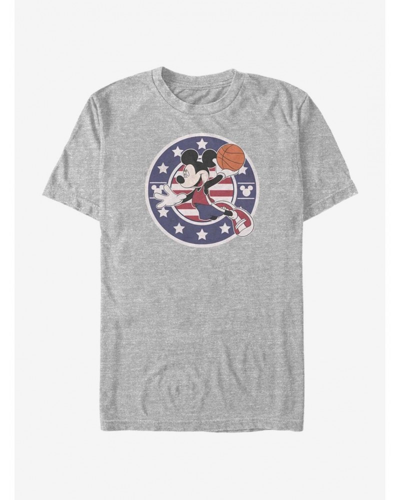 Disney Mickey Mouse B Ball Americana T-Shirt $9.18 T-Shirts