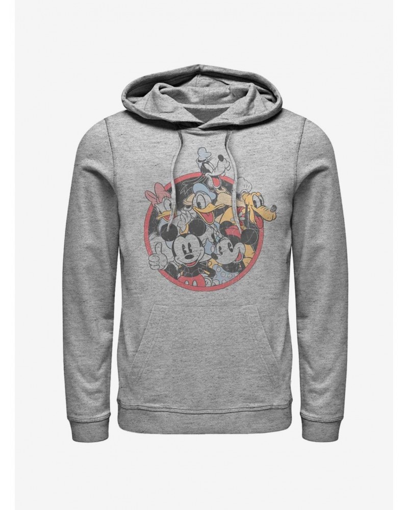 Disney Mickey Mouse Retro Group Hoodie $14.01 Hoodies