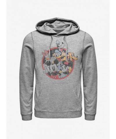 Disney Mickey Mouse Retro Group Hoodie $14.01 Hoodies