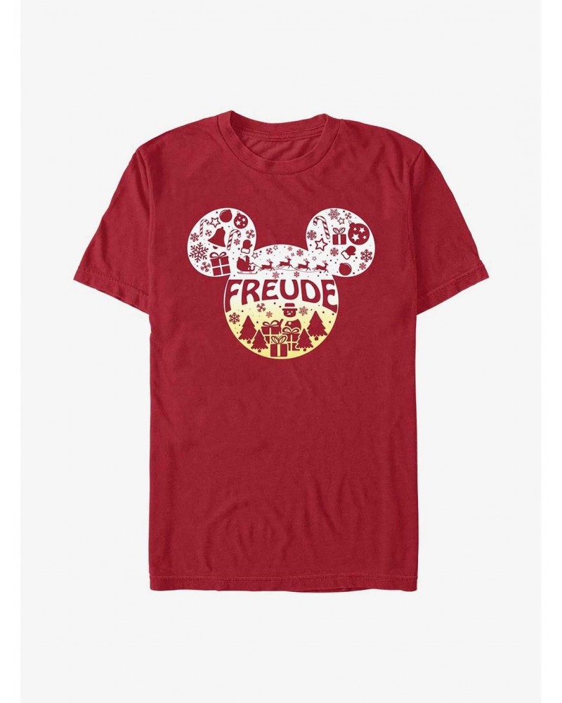 Disney Mickey Mouse Freude Joy in German Ears T-Shirt $9.18 T-Shirts