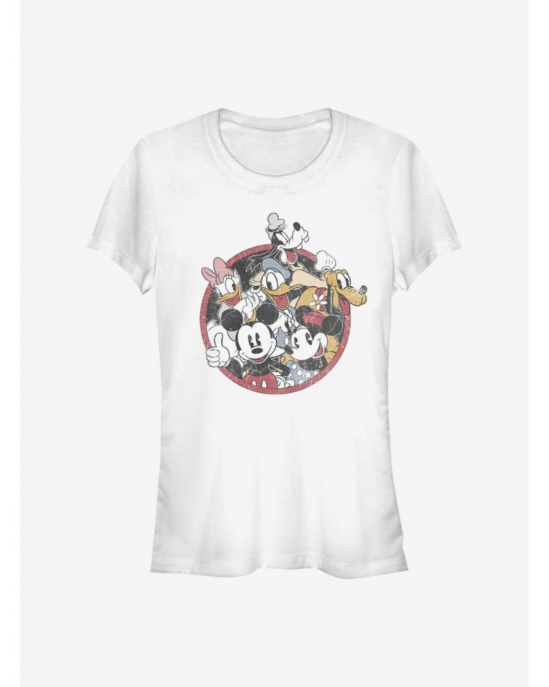 Disney Mickey Mouse Retro Groupie Girls T-Shirt $7.97 T-Shirts