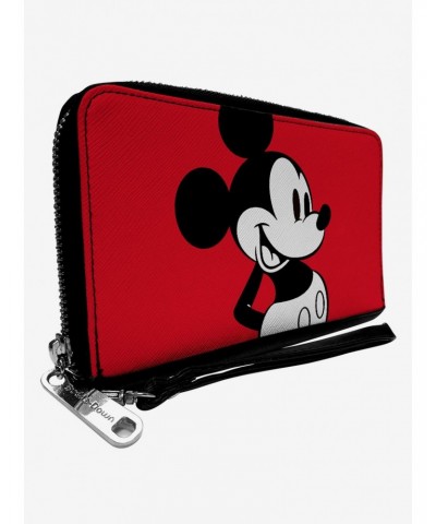 Disney Mickey Mouse Classic Close Up Zip Around Wallet $13.64 Wallets