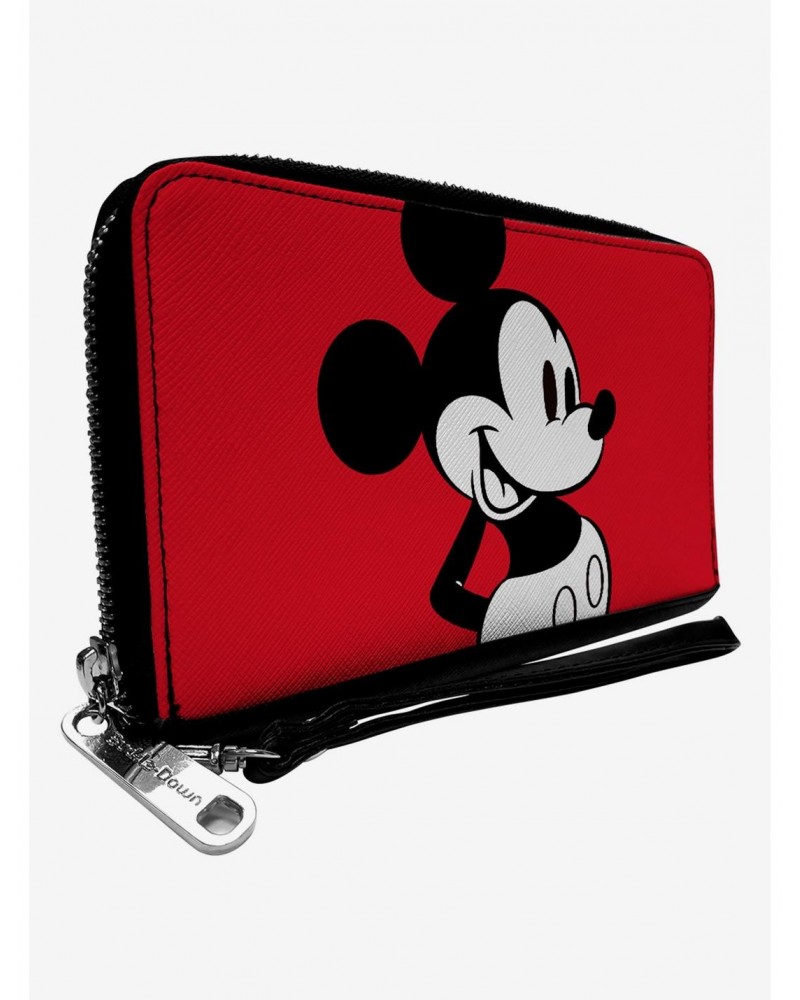 Disney Mickey Mouse Classic Close Up Zip Around Wallet $13.64 Wallets