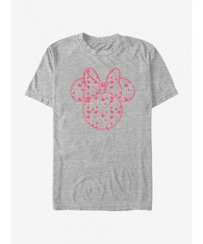 Disney Mickey Mouse Minnie Hearts Fill T-Shirt $7.27 T-Shirts