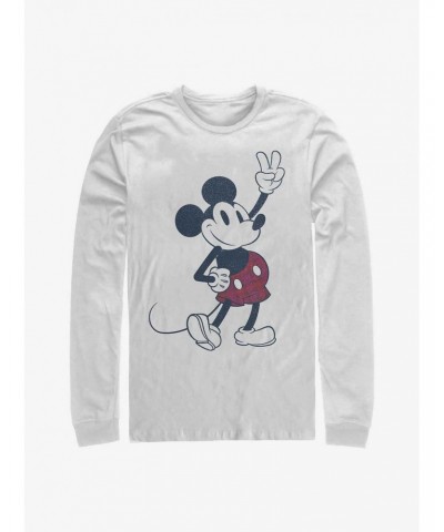 Disney Mickey Mouse Plaid Mickey Long-Sleeve T-Shirt $11.58 T-Shirts