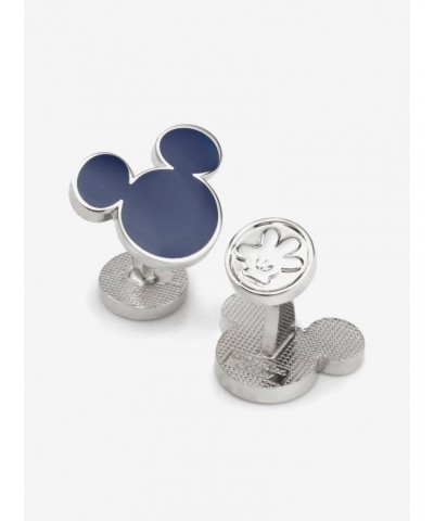 Disney Mickey Mouse Silhouette Blue Cufflinks $36.91 Cufflinks