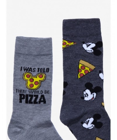 Disney Mickey Mouse Pizza Crew Socks 2 Pair $4.64 Merchandises