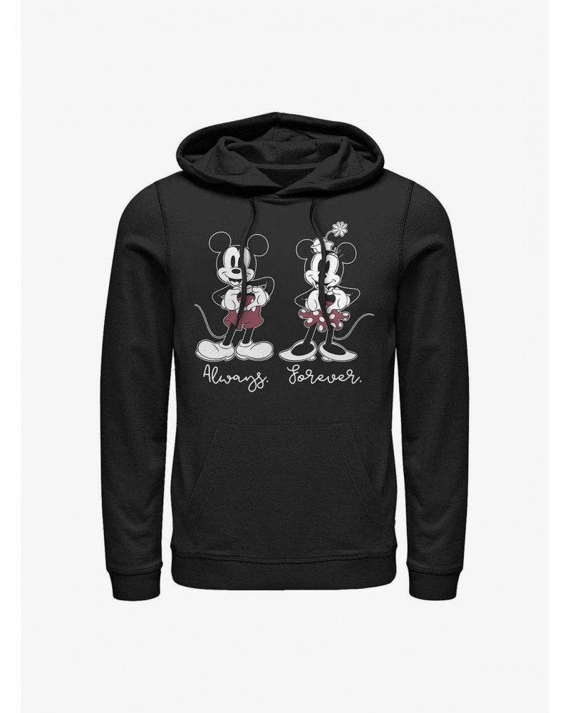 Disney Mickey & Minnie Mouse Always Forever Hoodie $14.73 Hoodies