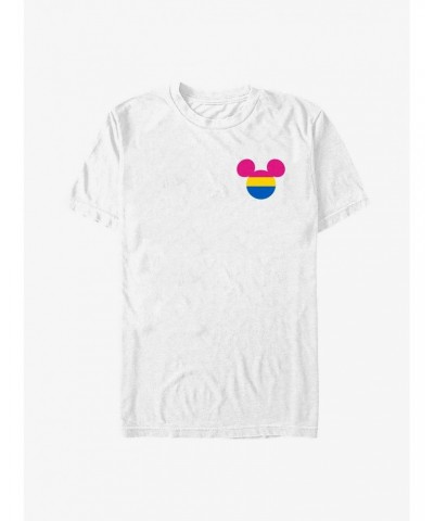 Disney Mickey Mouse Pansexual Badge Pride T-Shirt $9.56 T-Shirts