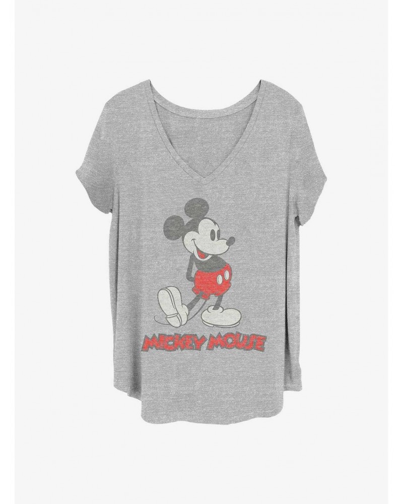 Disney Mickey Mouse Vintage Mickey Girls T-Shirt Plus Size $9.02 T-Shirts