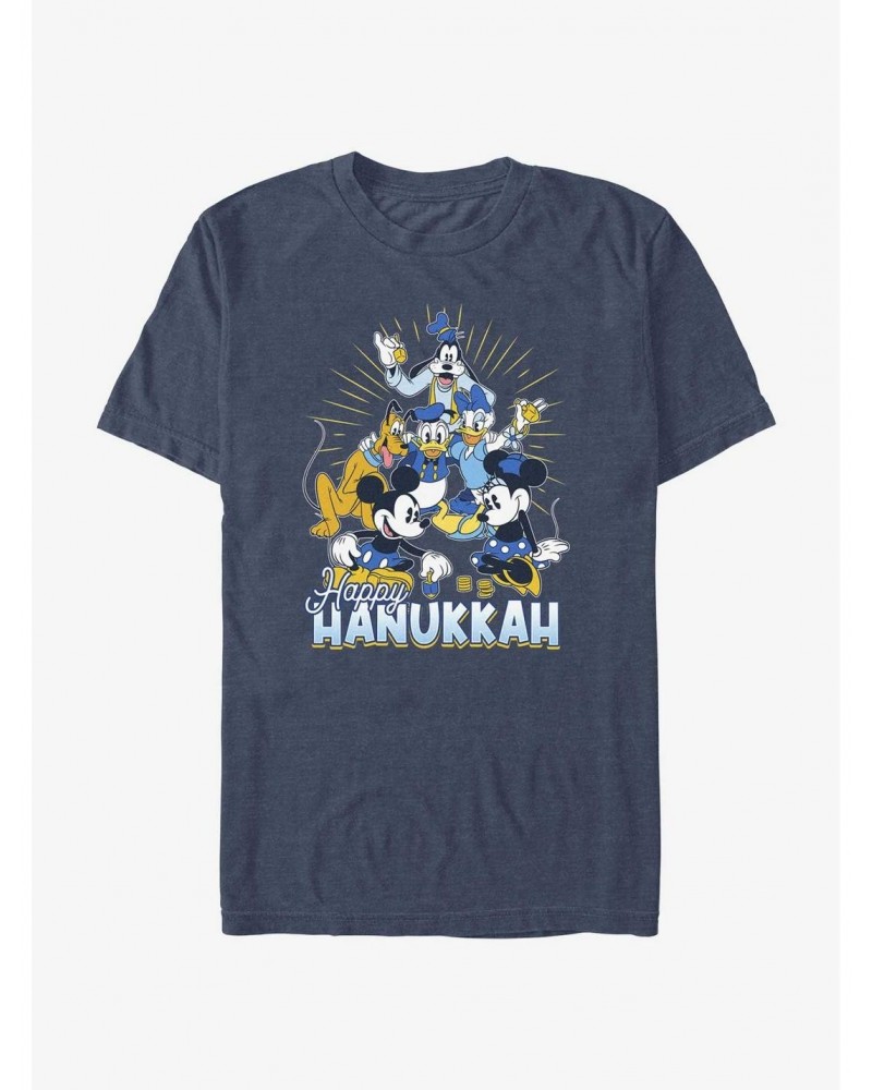 Disney Mickey Mouse Happy Hanukkah Friends T-Shirt $7.65 T-Shirts