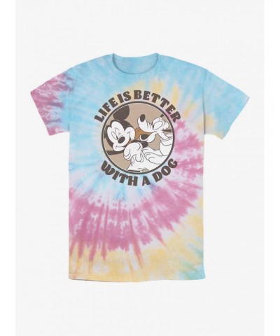 Disney Mickey Mouse Dog Life Tie Dye T-Shirt $8.08 T-Shirts