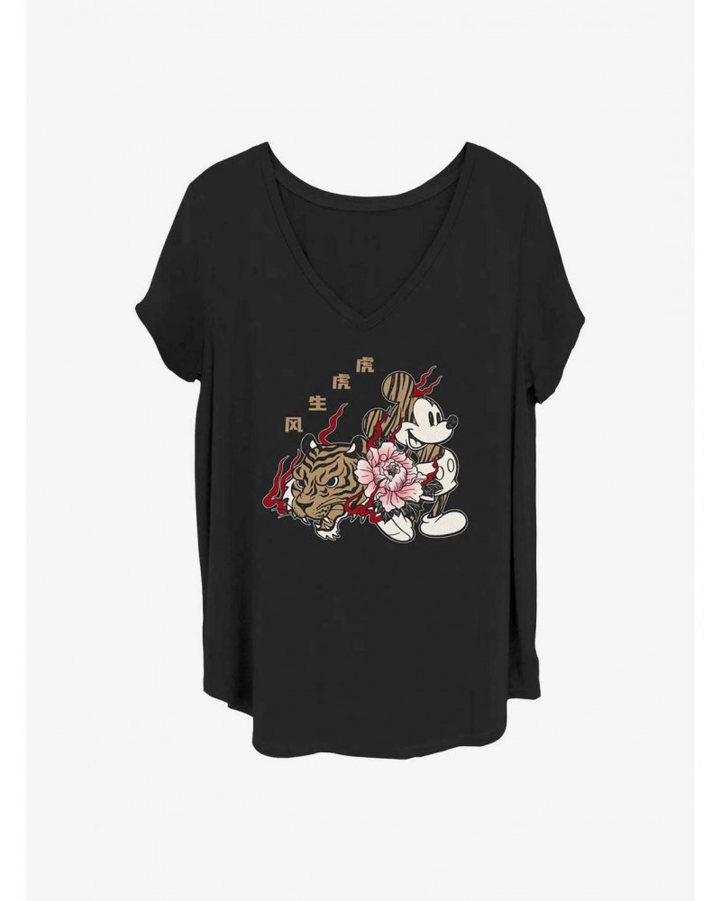 Disney Mickey Mouse New Year Mickey Girls T-Shirt Plus Size $8.09 T-Shirts