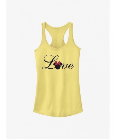 Disney Minnie Mouse Minnie Love Script Girls Tank $7.37 Tanks