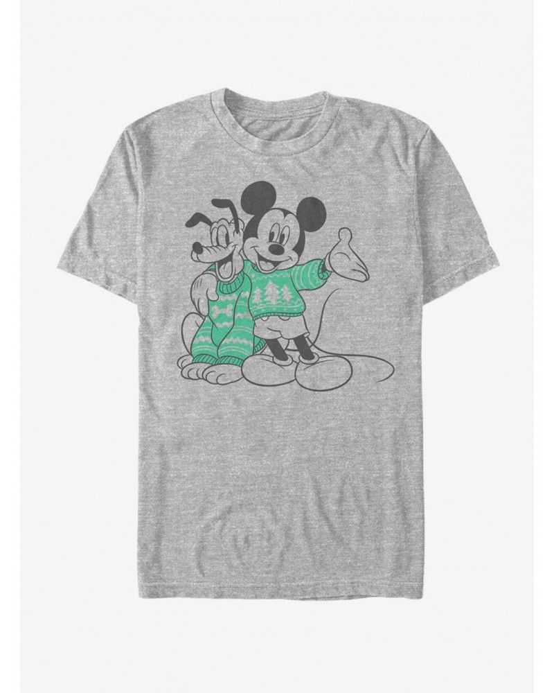 Disney Mickey Mouse Holiday Sweater Pals T-Shirt $5.93 T-Shirts