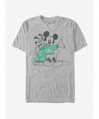 Disney Mickey Mouse Holiday Sweater Pals T-Shirt $5.93 T-Shirts