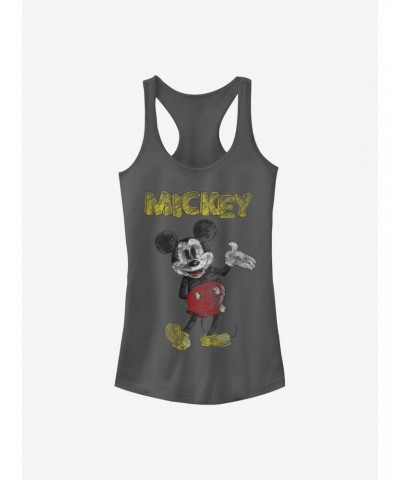 Disney Mickey Mouse Sketchy Mickey Girls Tank $6.37 Tanks