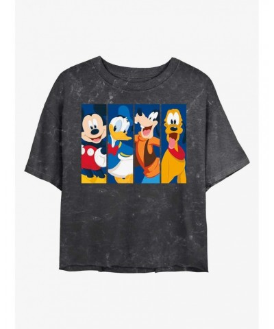 Disney Mickey Mouse Bro Time Mineral Wash Crop Girls T-Shirt $10.17 T-Shirts