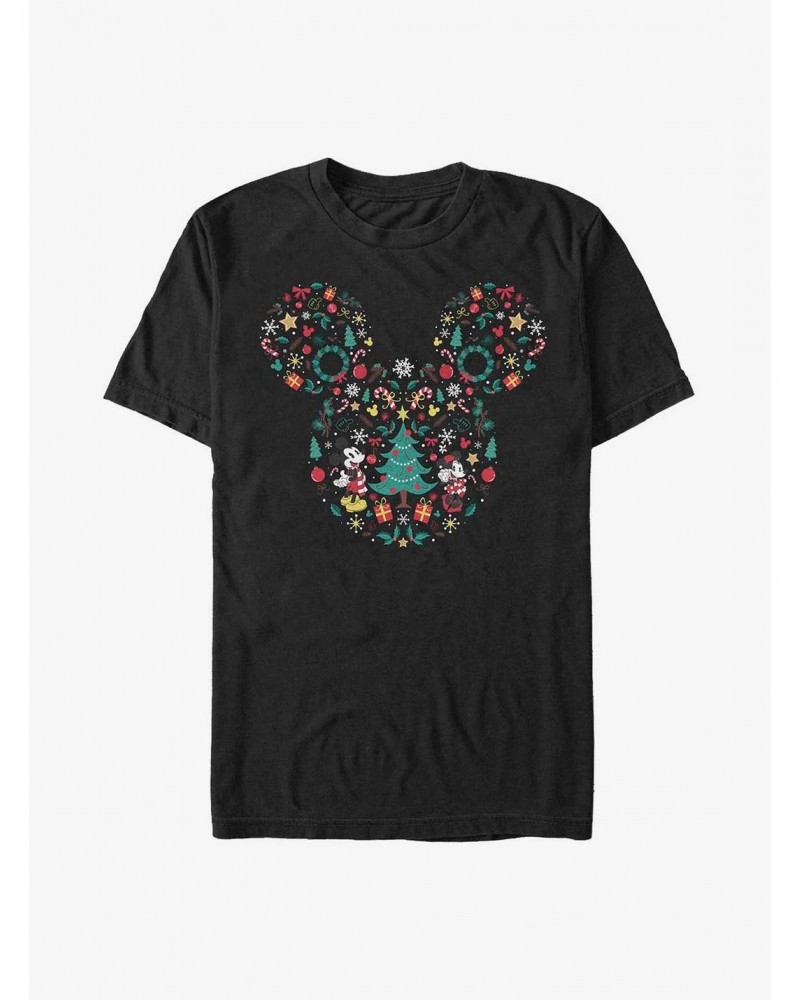 Extra Soft Disney Mickey Mouse & Minnie Mouse Icon Ear Fill T-Shirt $7.89 T-Shirts