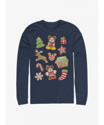 Disney Mickey Mouse Gingerbread Mouses Long-Sleeve T-Shirt $11.32 T-Shirts