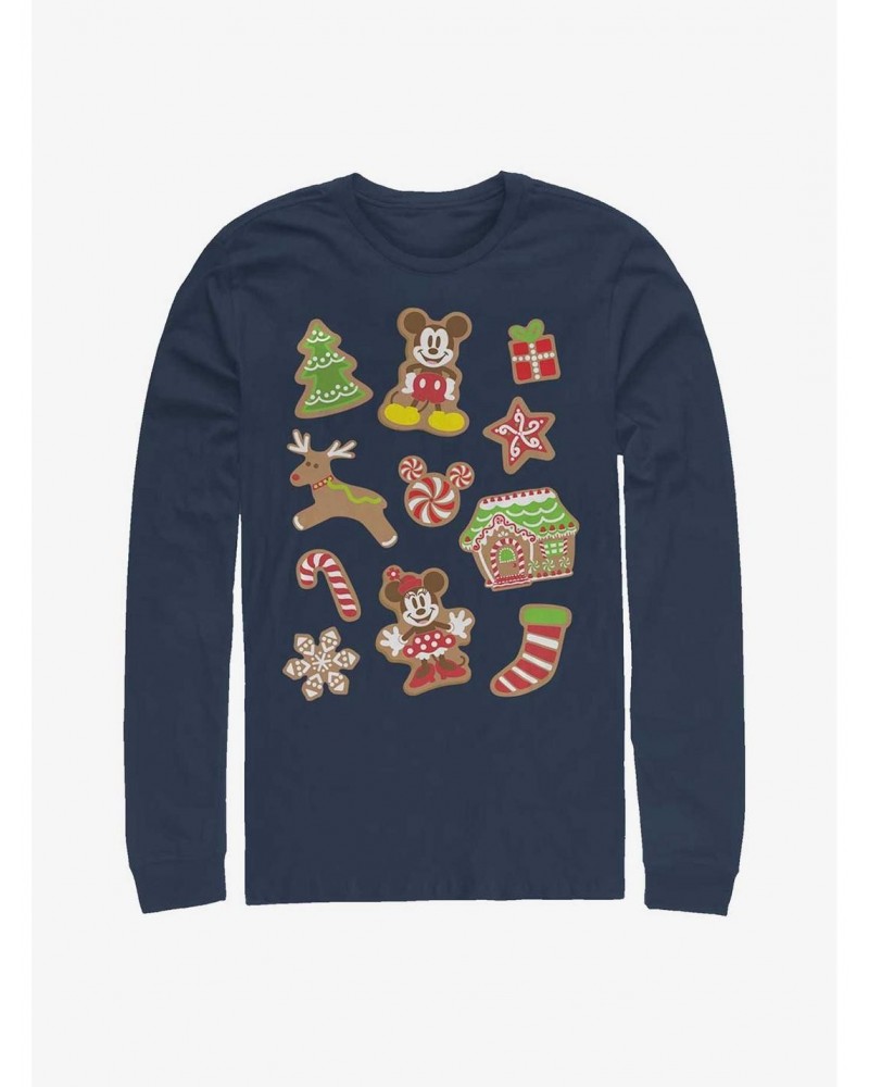 Disney Mickey Mouse Gingerbread Mouses Long-Sleeve T-Shirt $11.32 T-Shirts