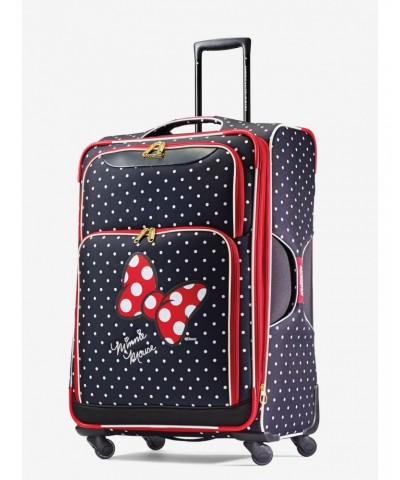 Disney Minnie Mouse Red Bow 28 Inch Spinner Softside Luggage $97.95 Luggage