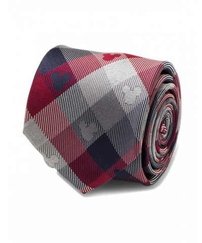 Disney Mickey Mouse Red and Blue Plaid Tie $28.12 Ties