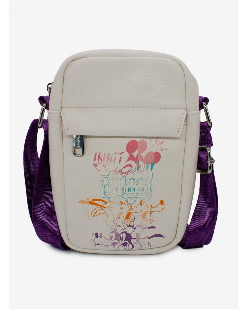 Disney Mickey Mouse The Fab Four Split Crossbody Bag $11.44 Bags