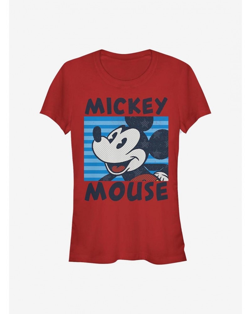 Disney Mickey Mouse Mickey's Stripes Girls T-Shirt $7.37 T-Shirts