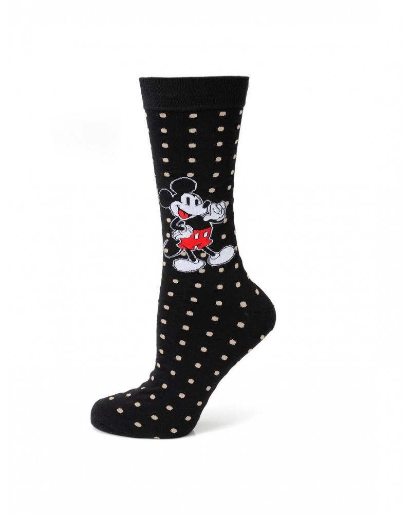 Disney Mickey Mouse Black Polka Dot Socks $6.57 Socks