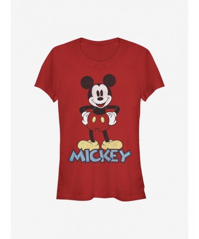 Disney Mickey Mouse 90's Mickey Girls T-Shirt $7.57 T-Shirts