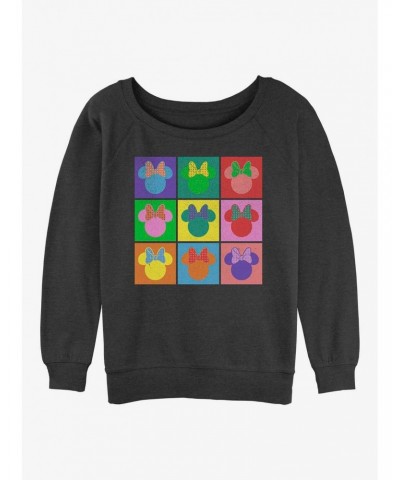 Disney Minnie Mouse Warhol Minnie Girls Slouchy Sweatshirt $10.33 Sweatshirts