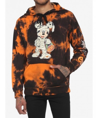 Our Universe Disney Halloween Mickey Mouse Mummy Tie-Dye Hoodie $13.60 Hoodies