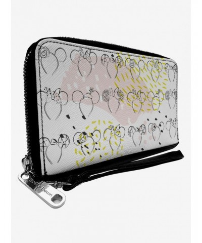 Disney Minnie Mouse Sketch Zip Around Wallet $13.96 Wallets