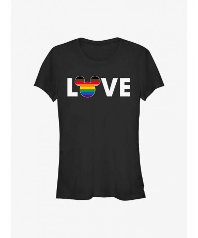 Disney Mickey Mouse Rainbow Love Pride T-Shirt $5.98 T-Shirts